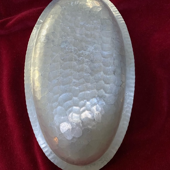 Vintage MidCentury Trade Continental Mark Aluminum Serving Tray #566 - Picture 4 of 6